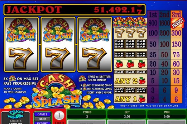Cash Splash 5 Reel Slot